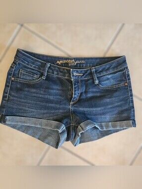 Arizona Jean Company Dark Blue Denim Jean Shorts